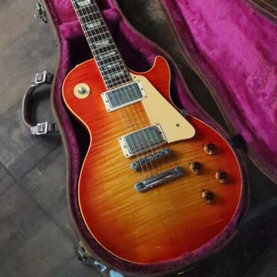 Gibson Lespaul Pre Historic'59 Leo L1 1982 Cherry flame for sale