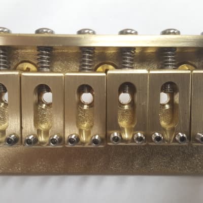 Killer Guitar Components Narrow Brass Hardtail Bridge - Solid-Milled image 1