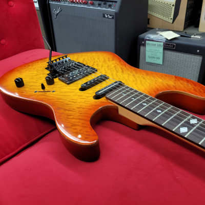 Schecter V-1 Plus 2001 - Quilt top electric guitar image 5