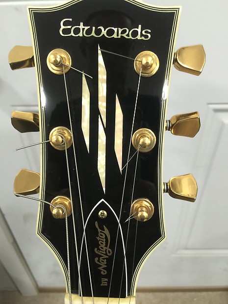 Edwards By Navigator Les Paul Custom Eraly 90s Black