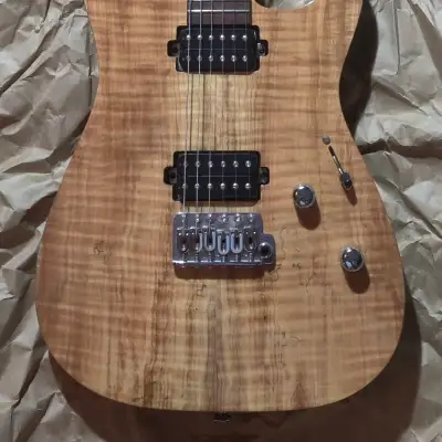 Mike Lipe Virtuoso w Brazilian Rosewood, Short Scale, Spalted Flame Maple image 4
