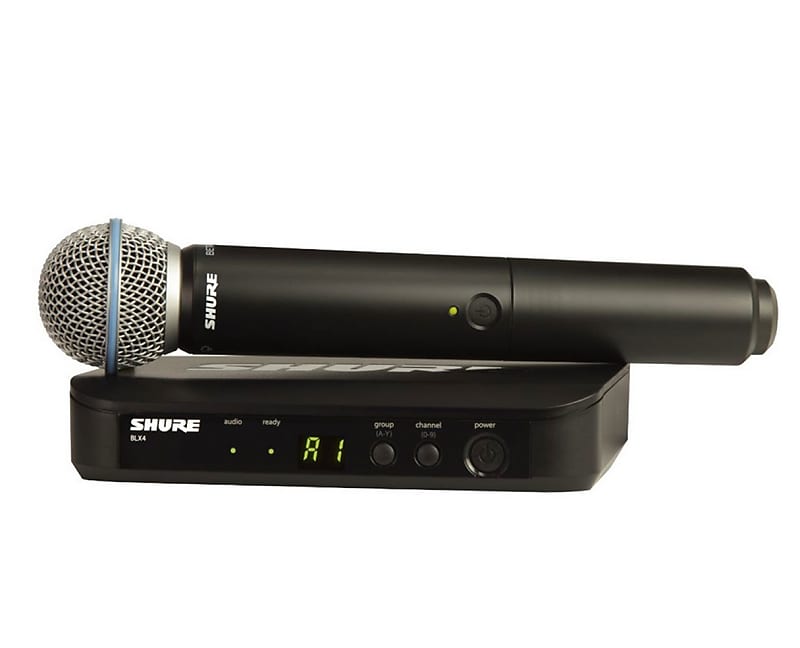 Shure BLX24/B58 Handheld Wireless Beta58 Microphone System (Band H10) image 1