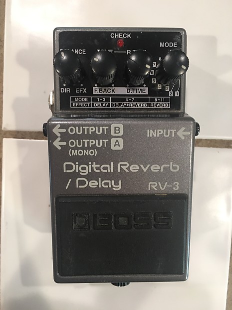 Boss RV-3 Digital Reverb/Delay Pink Label 1994 | Reverb