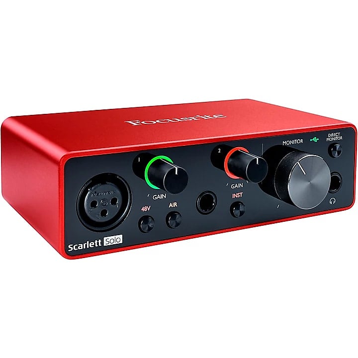 Focusrite Scarlett Solo USB Audio Interface (Gen 3) blowout deal