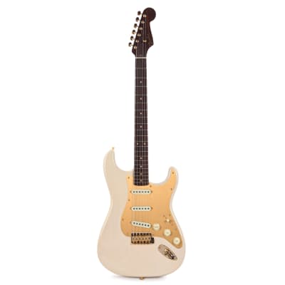 Fender Custom Shop 1959 Stratocaster Ash "Chicago Special" Deluxe Closet Classic Aged White Blonde w/Rosewood Neck & Gold Hardware (Serial #R135047) image 4