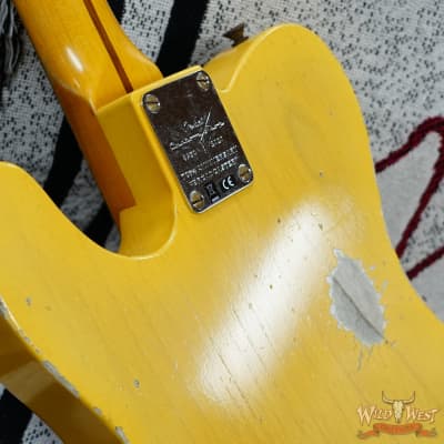 Fender Custom Shop Limited Edition 70th Anniversary Broadcaster (Telecaster) Relic Nocaster Blonde 7.50 LBS image 13