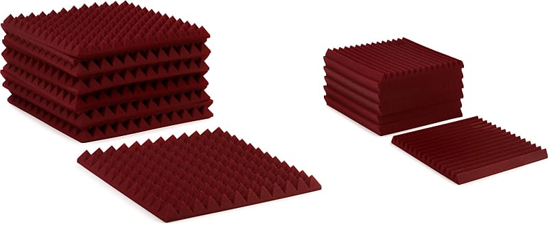 Auralex 2 Inch Studiofoam Pyramids 2x2 Foot Acoustic Panel | Reverb