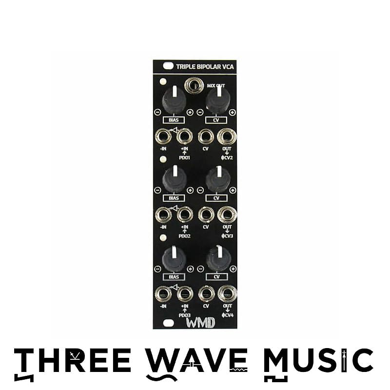WMD Triple Bipolar VCA (Black) [Three Wave Music] image 1