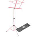 On-Stage SM7122PKB Compact Sheet Music Stand with Bag, Pink