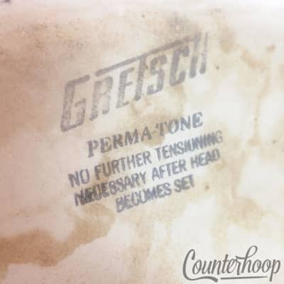 *Gretsch Permatone 2x 18" Floor Tom/Bass Drum Heads Vintage 60s Coated RB USA* image 2