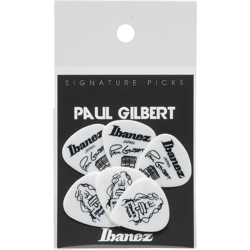 Ibanez Plektrum B1000PG-WH,6er-Set Paul Gilbert, Sign.white - | Reverb