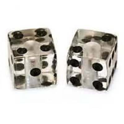 Pearl Clear Dice Knobs - 2 Pack - Universal for Guitar and Bass for sale