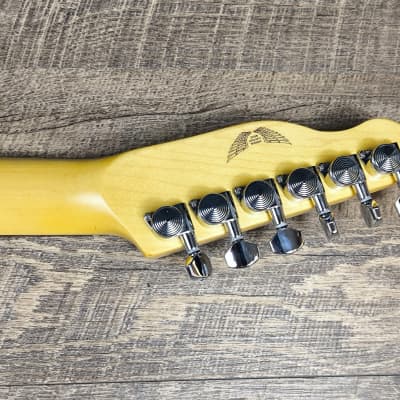 MyDream Partcaster Custom Built - Black Thinline Silver Foil PAF image 8