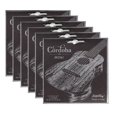 Cordoba Mini String Set 31-48 E Tuning 6 Pack Bundle for sale