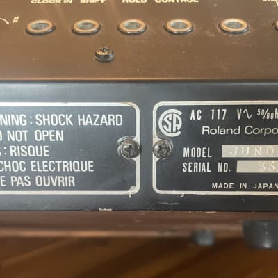 Roland Juno-60 Synthesizer 1982 - 1984 & MD-8 MIDI DCB Interface image 3