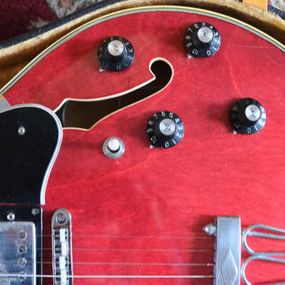 Greco ES300 SA500R 1973 - Ruby Red Hollow Body image 13