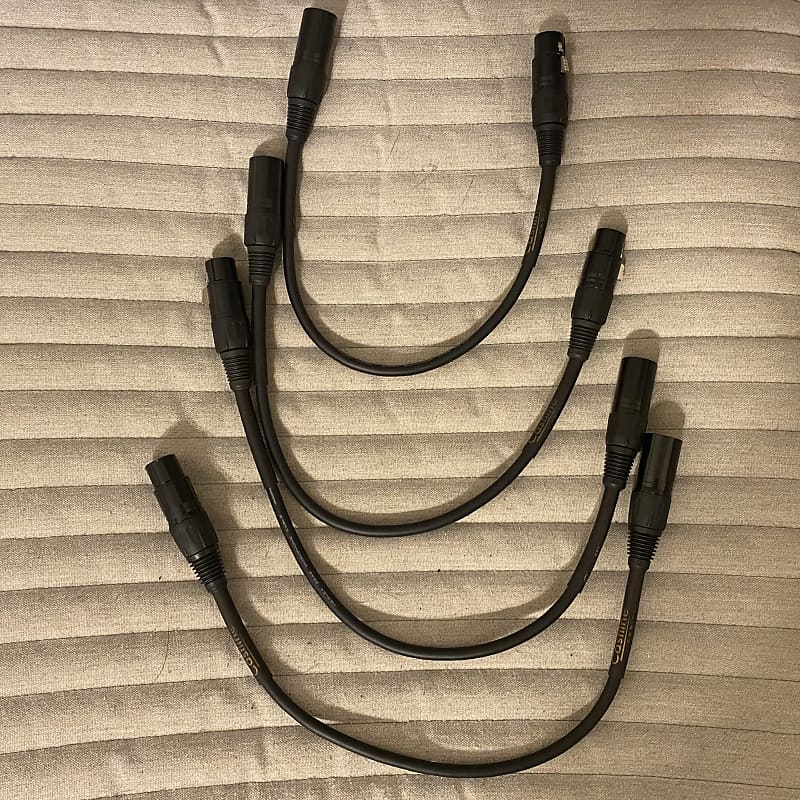 Castline Gold XLR Female To 1/4" TRS Patch Cable Mogami Neglex 2549