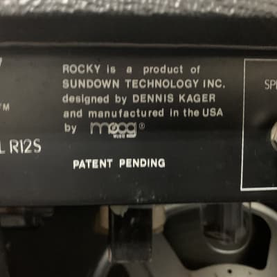 Rocky R12S Tube Amp 80’s Sundown Moog image 9