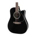 Takamine EF341SC Acoustic Guitar in Black Finish with Hard Case