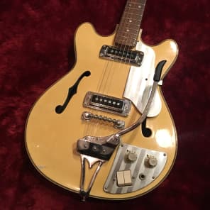 c.1960s TEISCO EP-2L Hollow MIJ Vintage Guitar White | Reverb