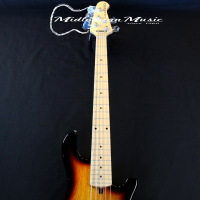 Lakland Skyline 55-01M - 5-String Bass Guitar - 3-Tone Sunburst Gloss Finish (220110950) image 3