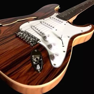 Custom Cozart Exotic SEMI HOLLOW STRAT STYLE ELECTRIC GUITAR image 2