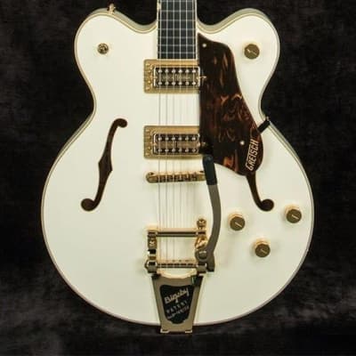 Gretsch G6609TG Players Edition Broadkaster Semi-Hollow Body Electric Guitar Vintage White (BF23) for sale