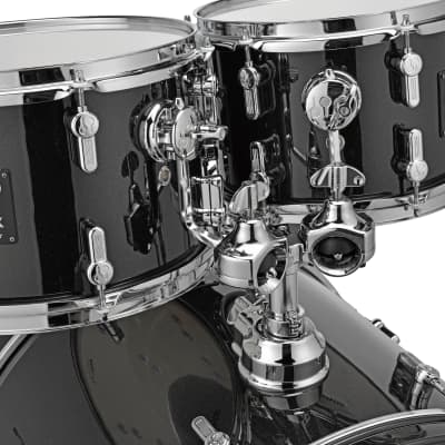 Sonor AQX Stage Black Midnight Sparkle 5pc Kit 22x16,10x7,12x8,16x15,14x5.5 Drums Cymbals & Hardware image 3