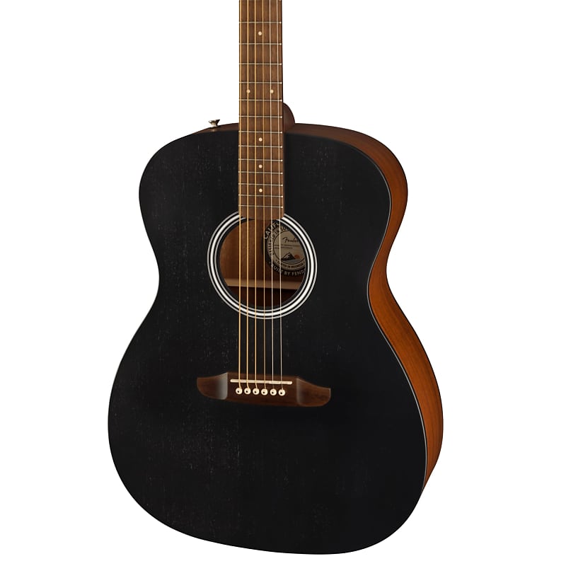 Fender Monterey Special Electro Acoustic Guitar Black Top | Reverb