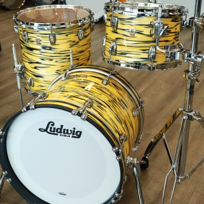 Ludwig Classic Maple Jazzette 3Pc Shell Pack 12/14/18 (Lemon Oyster) image 6