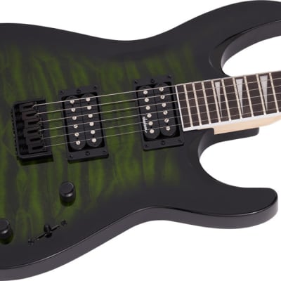 Jackson JS Series Dinky Arch Top JS32Q DKA HT Electric Guitar - Transparent Green Burst image 4