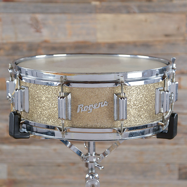 Rogers Dyna-Sonic 5x14" Wood Snare Drum with Beavertail Lugs 1960s image 2