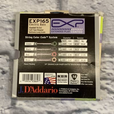 D'Addario XTB45105 Coated Nickel 45-105 Bass Strings image 2