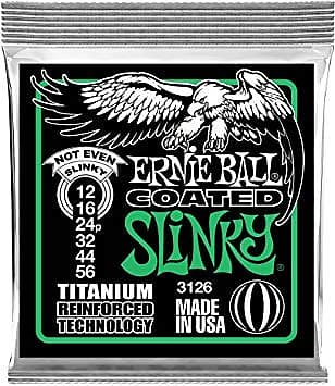 Ernie Ball 3126 Titanium Reinforced Technology Coated Not Even Slinky Electric Guitar Strings image 1