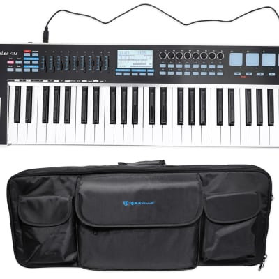 Samson Graphite 49 Key USB MIDI DJ Keyboard Controller w/Fader/Pads+Carry Bag