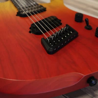 SALE! Ormsby Custom Shop Factory Standard H2 Hypemachine 7 - Red / Yellow Fade image 4