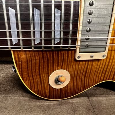 Gibson 1958 Gibson Les Paul Custom Authentic Custom Shop Historic Flame Top 2001 - Iced Tea image 14