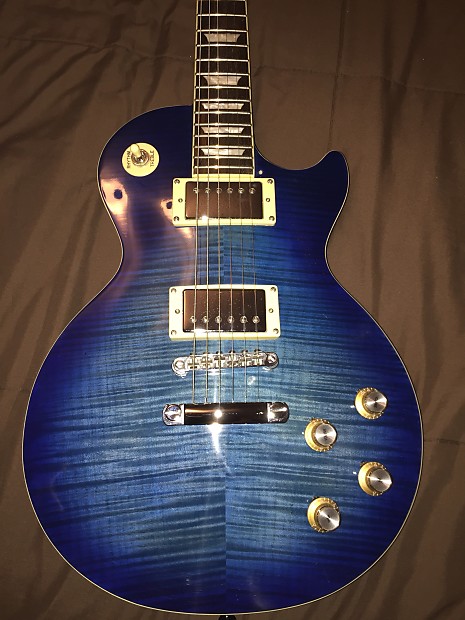 Epiphone les paul blue sunburst top