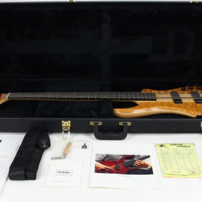 1999 Pedulla USA Thunderbolt 6-String Fretless Electric Bass Guitar | AAA Quilt Maple Body, Ebony Fingerboard, Bartolini Pickups! image 4