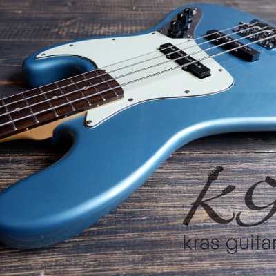 Grass Roots G-JB-55R LPB Jazz Bass 2012 Lake Placid Blue | Reverb