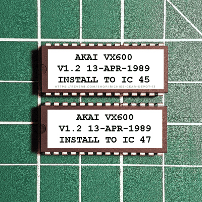 Akai VX600 OS 1.2 EPROM Firmware Upgrade KIT