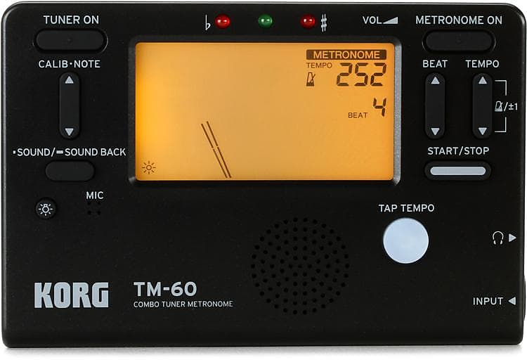 Korg TM-60 Tuner/Metronome - Black