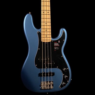 Fender American Performer Precision Bass - Satin Lake Placid Blue with Maple Fingerboard image 2