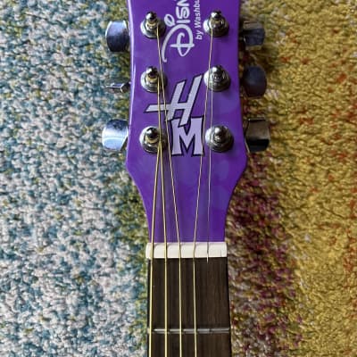 Washburn 3/4 sized Hannah Montana acoustic guitar purple image 4