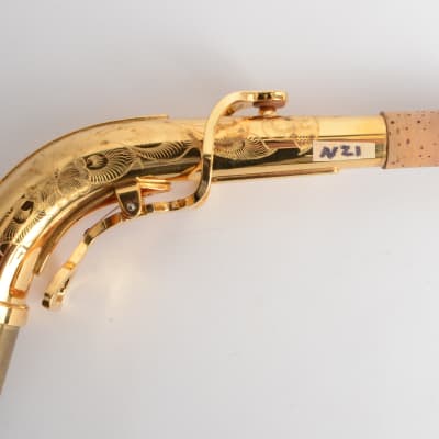 Yanagisawa A66 Gold Plated Alto Saxophone Neck Fully Engraved 2000's era A991 New Old Stock image 3