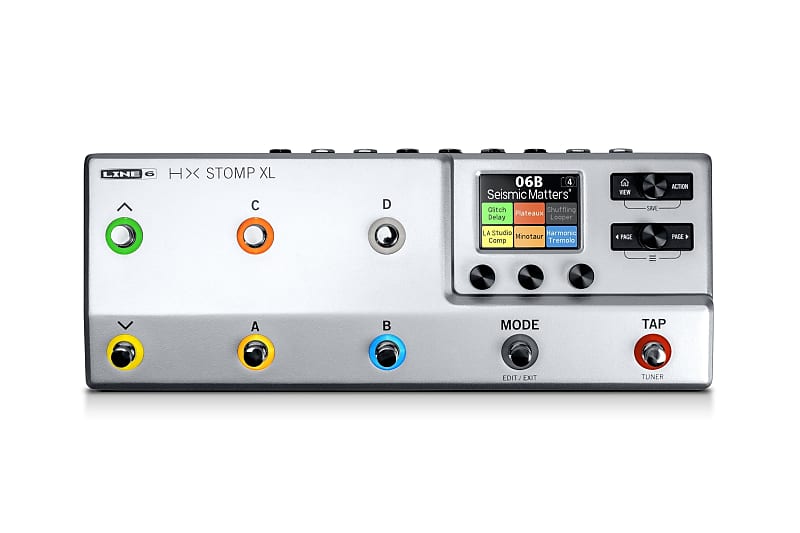 Line 6 HX Stomp Silver Edition＆BOSS FS7 Line 6 FBV HX Stomp XL Guitar Processor - Silver Limited