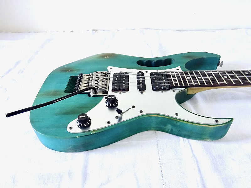 Ibanez JEM7 BSB 1997 Burnt Stained Blue MIJ Steve Vai