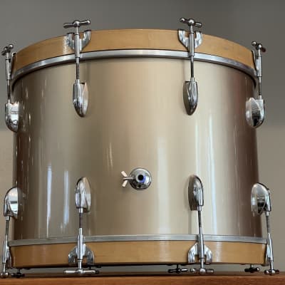 1950's Gretsch 20" Round Badge Bass Drum 14x20 - Copper Mist Lacquer Refinish image 5