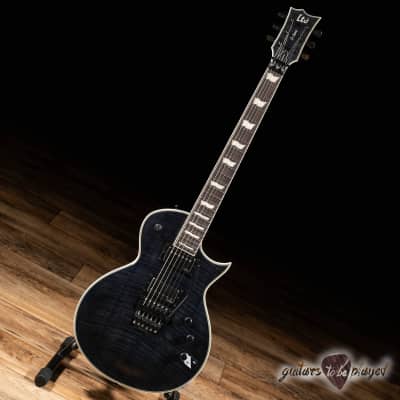 ESP LTD EC-1000FR Flame Top EMG Floyd Rose Guitar – See Thru