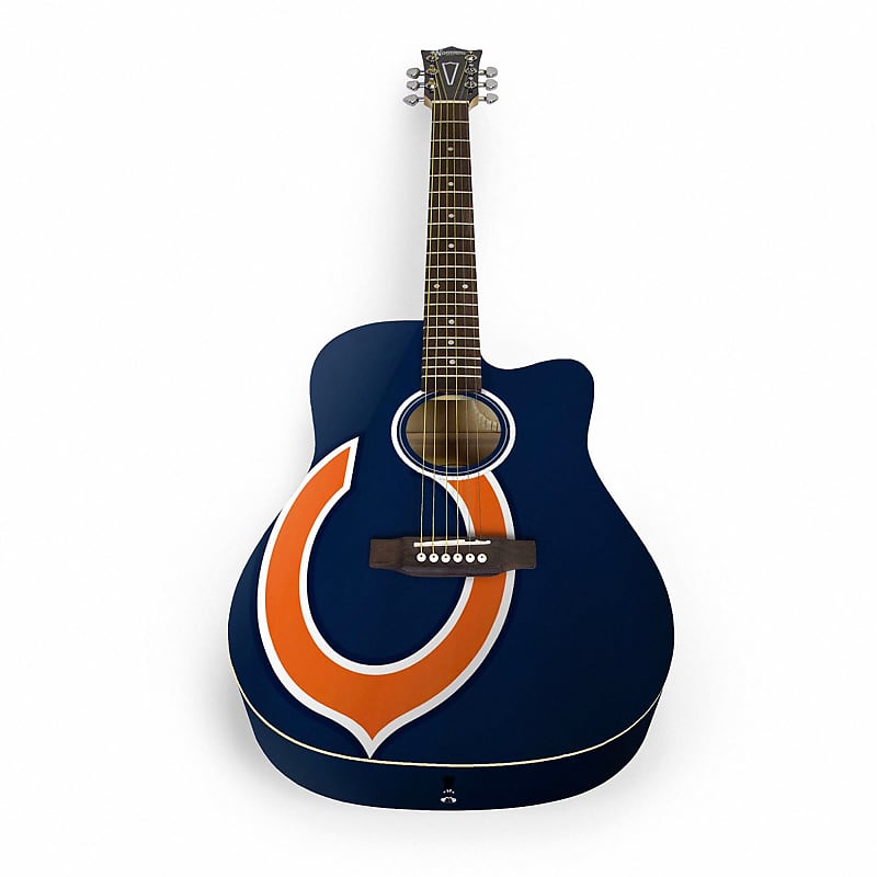 Woodrow Chicago Bears Acoustic Guitar with Gigbag - ACNFL06 image 1